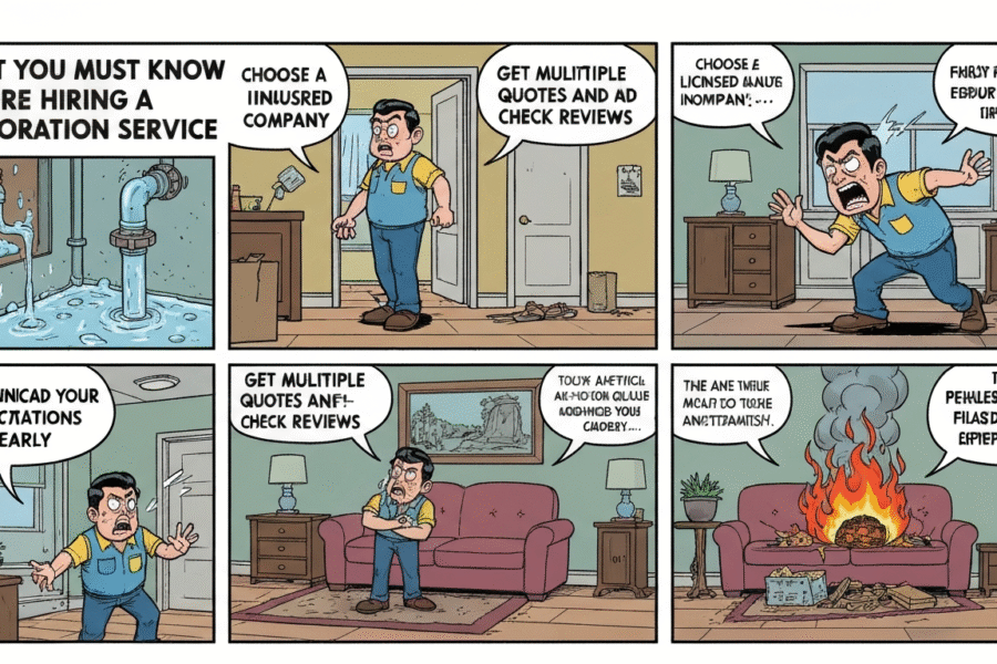 What You Must Know Before Hiring a Restoration Service