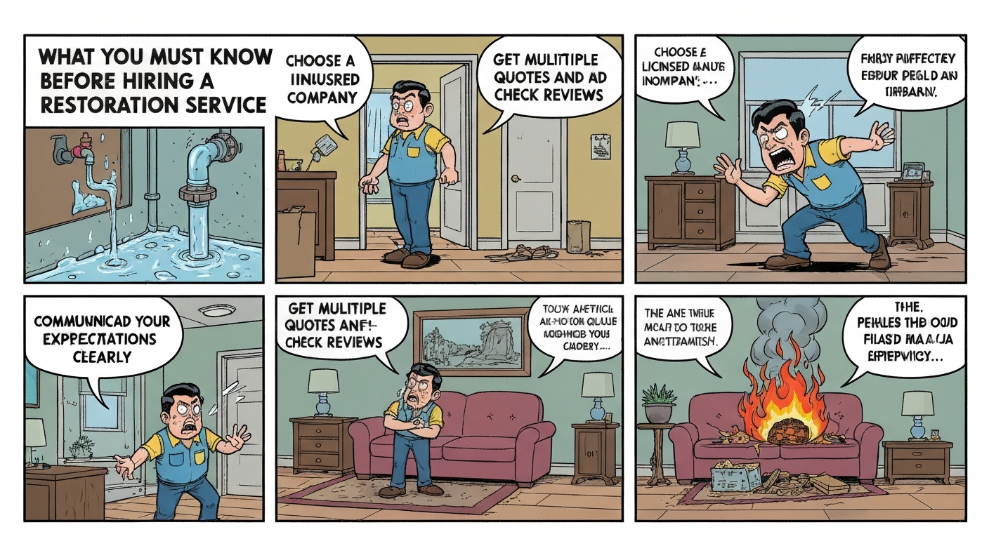 What You Must Know Before Hiring a Restoration Service