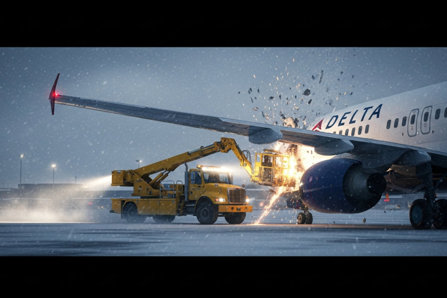 Anatomy of an Airport Accident: MSP's Deicing Truck vs. Delta Plane