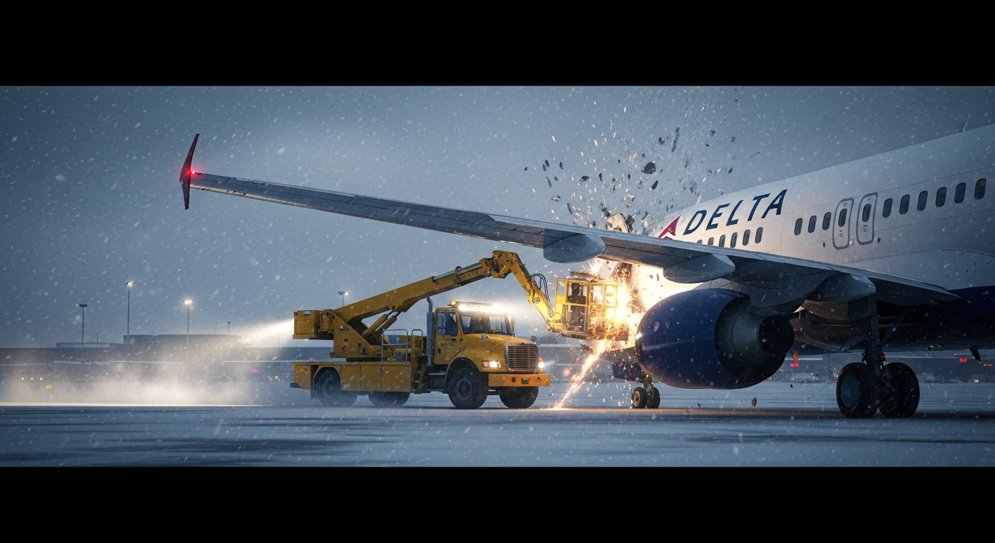 Anatomy of an Airport Accident: MSP’s Deicing Truck vs. Delta Plane