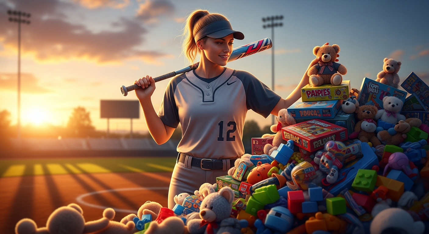 From Home Runs to Hope: A Softball Hero’s Toys for Tots Journey