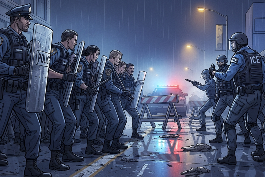 Police vs. ICE: The Growing Divide After Minneapolis Protest