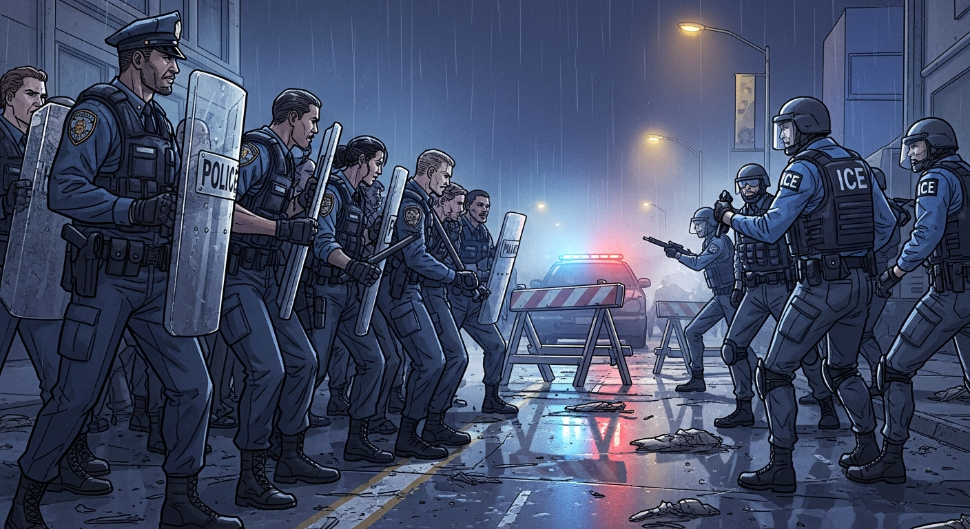 Police vs. ICE: The Growing Divide After Minneapolis Protest