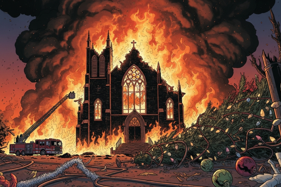 How Seasonal Decorations Led to Friday's Devastating Church Fire