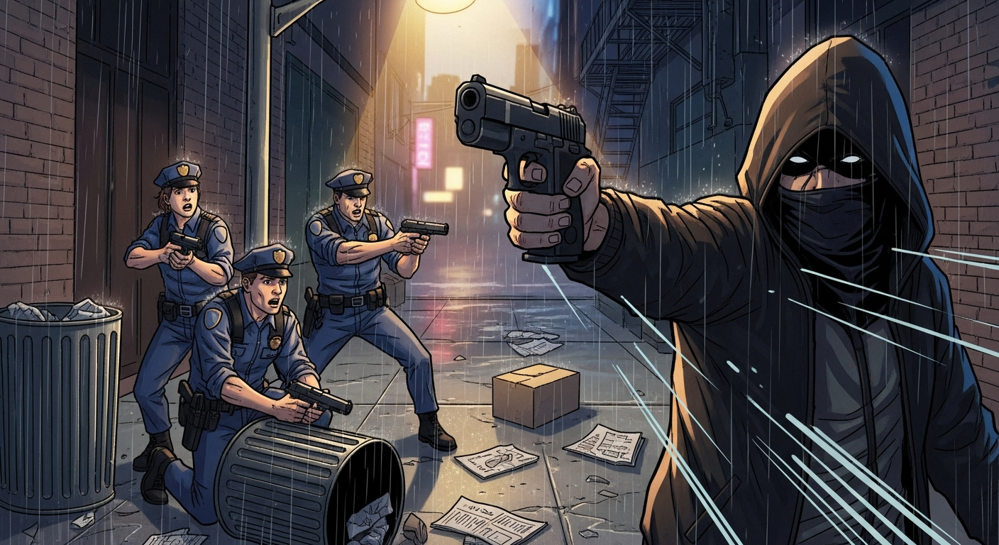 The Moment Everything Changed: When a Suspect Pointed a Gun at Police