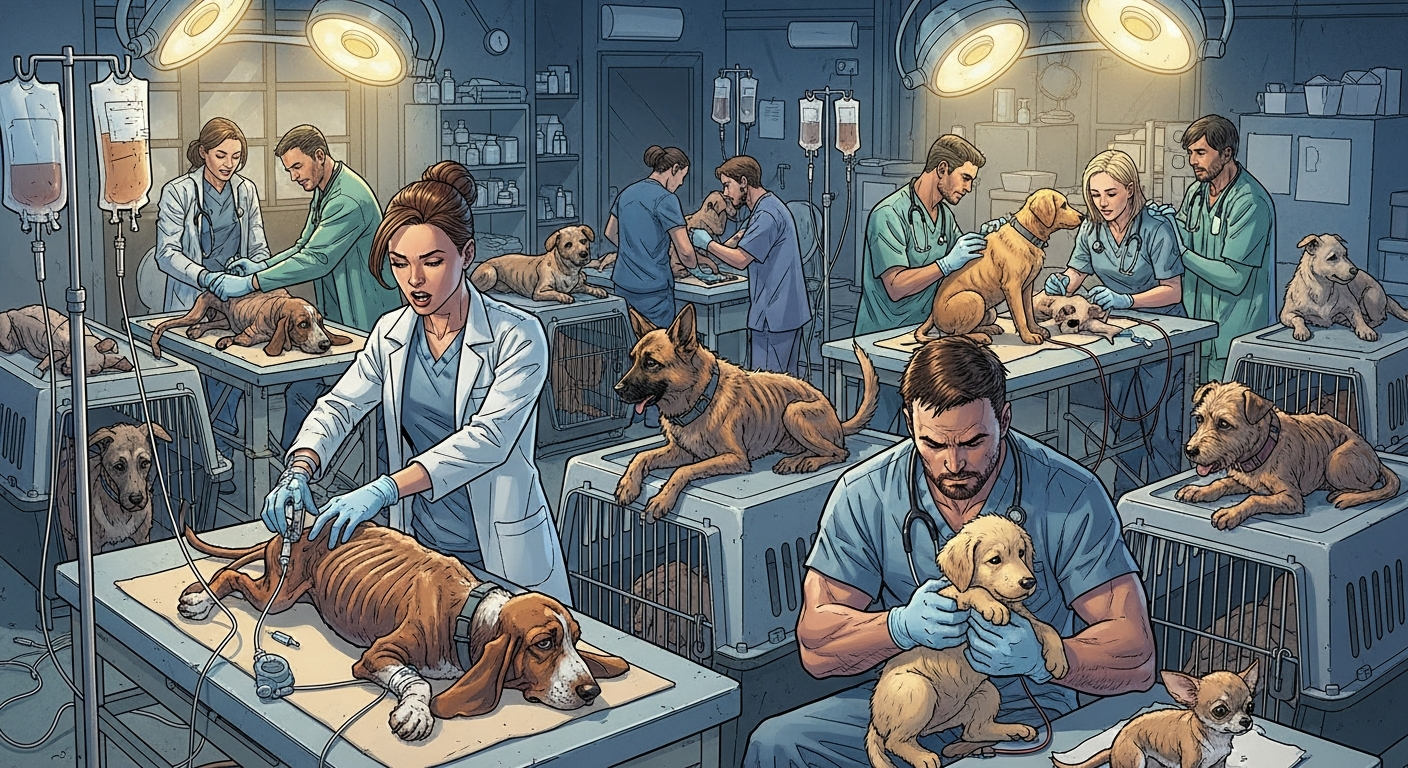 Healing Begins: How Vets Treated 25 Malnourished Dogs in 48 Hours