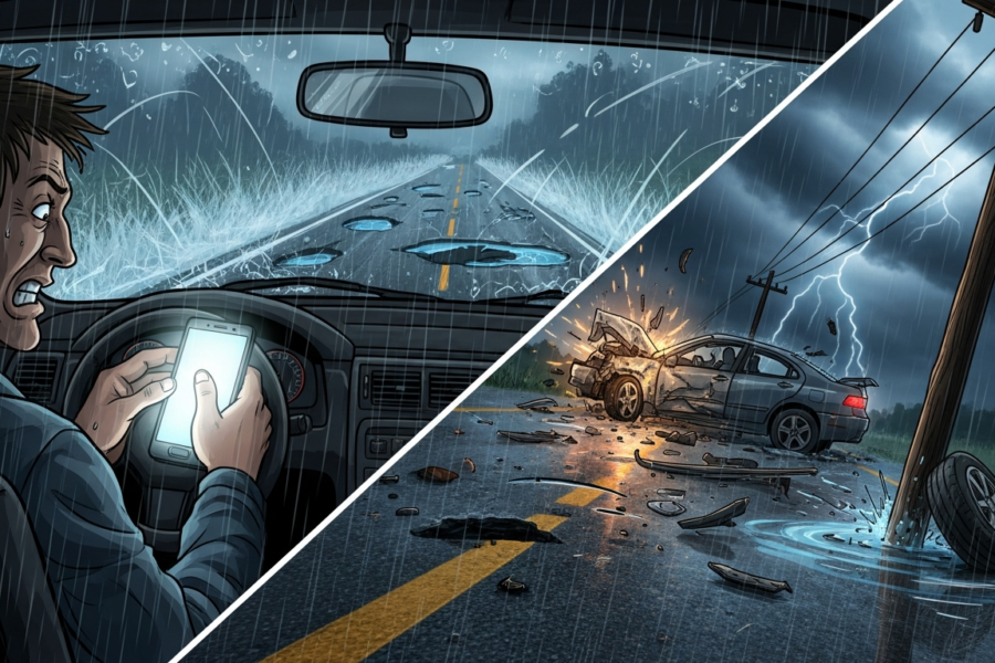 Distracted Driving vs. Road Conditions: What Caused Champlin's Tragedy?