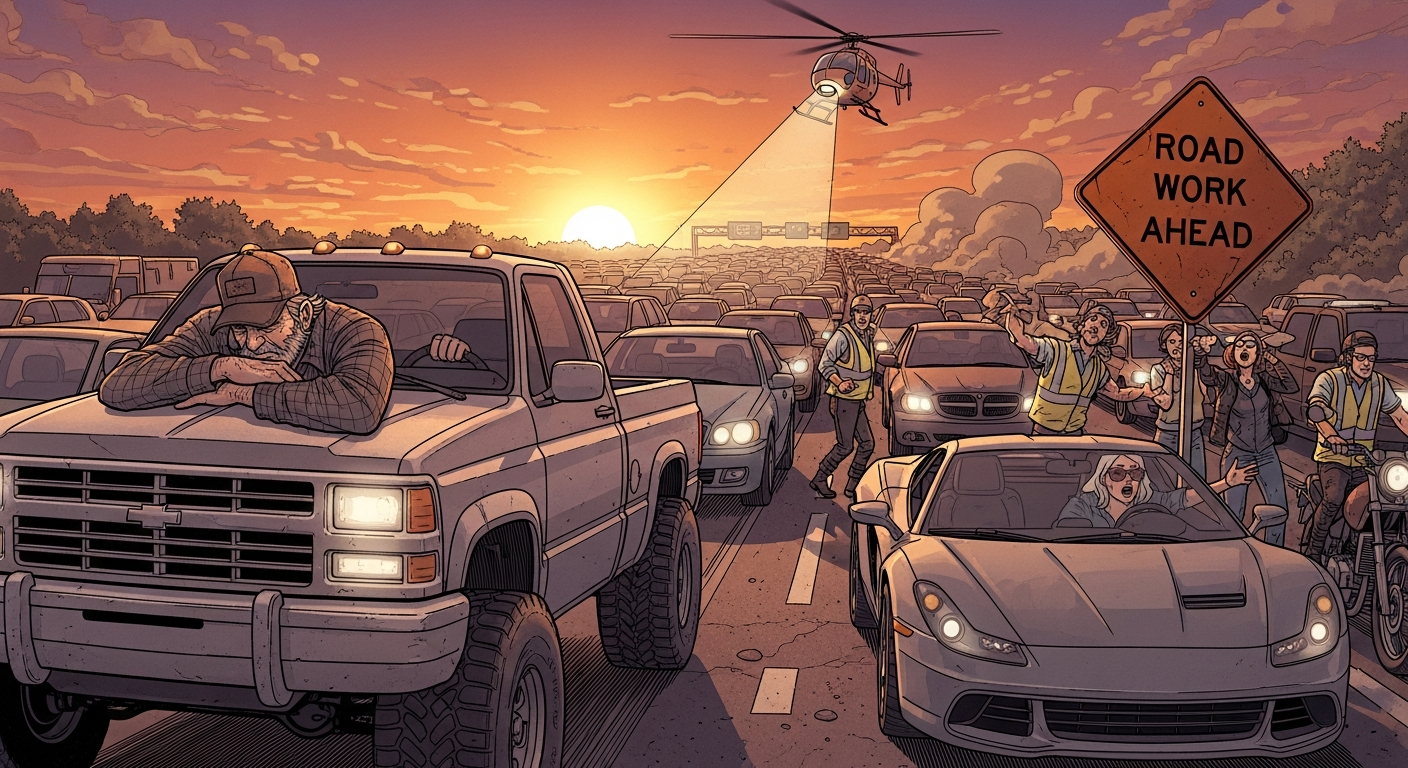 Just Reopened: I-35 South Drivers Report 30-Minute Delays Despite Fix