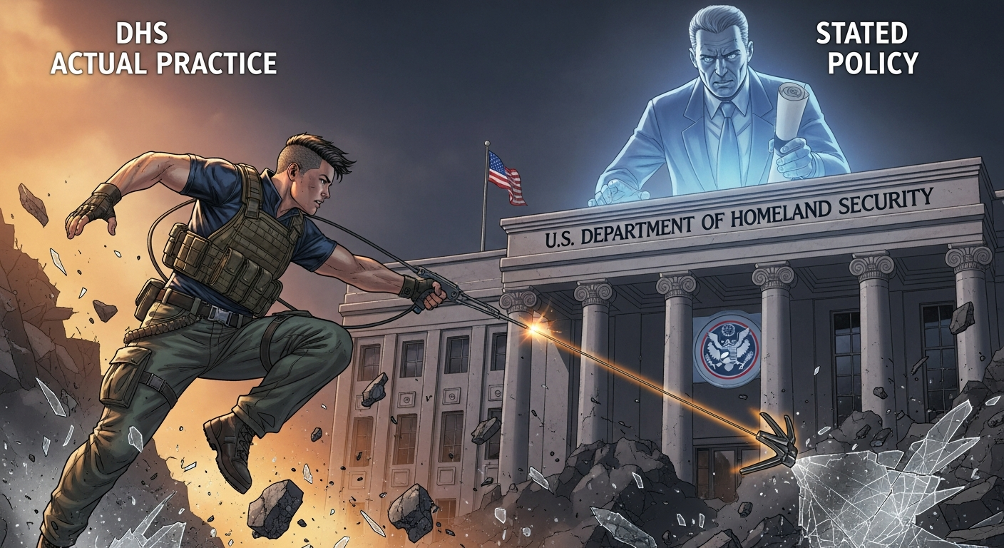 The Difference Between Stated Policy and Actual DHS Practice